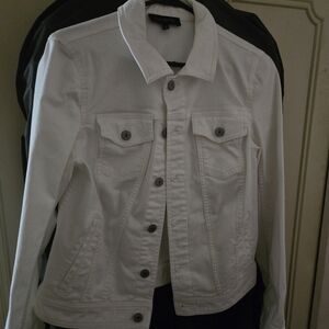 Talbots Women's White Denim Jacket